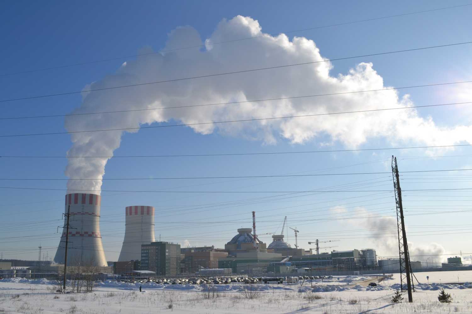 Foto: Kernkraftwerk Nowoworonesch II mit zwei WWER-1200-Reaktorblöcken