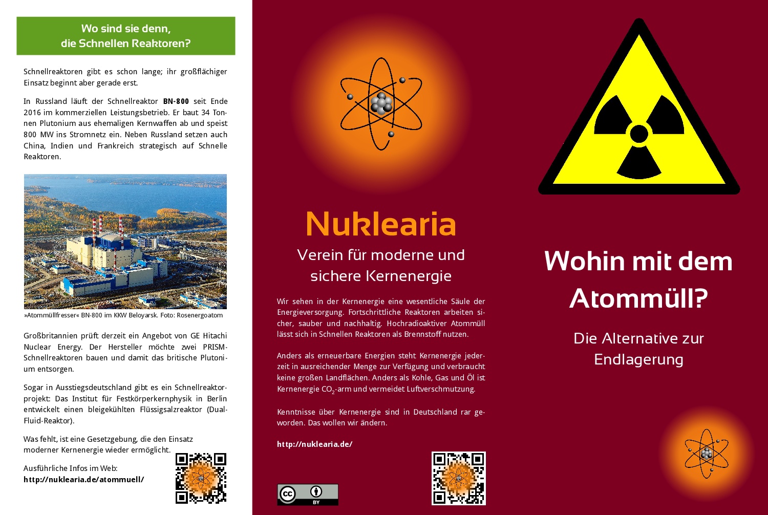 Vorschau Atommüll-Flyer (Seite 1)